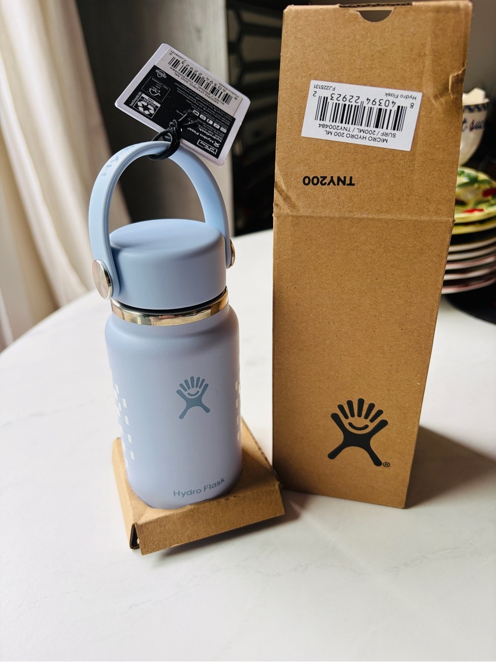 NWT Hydro Flask x Anthropologie 200 ML Water Bottle 'La Dolce Vita' Mosaic - Picture 4 of 7